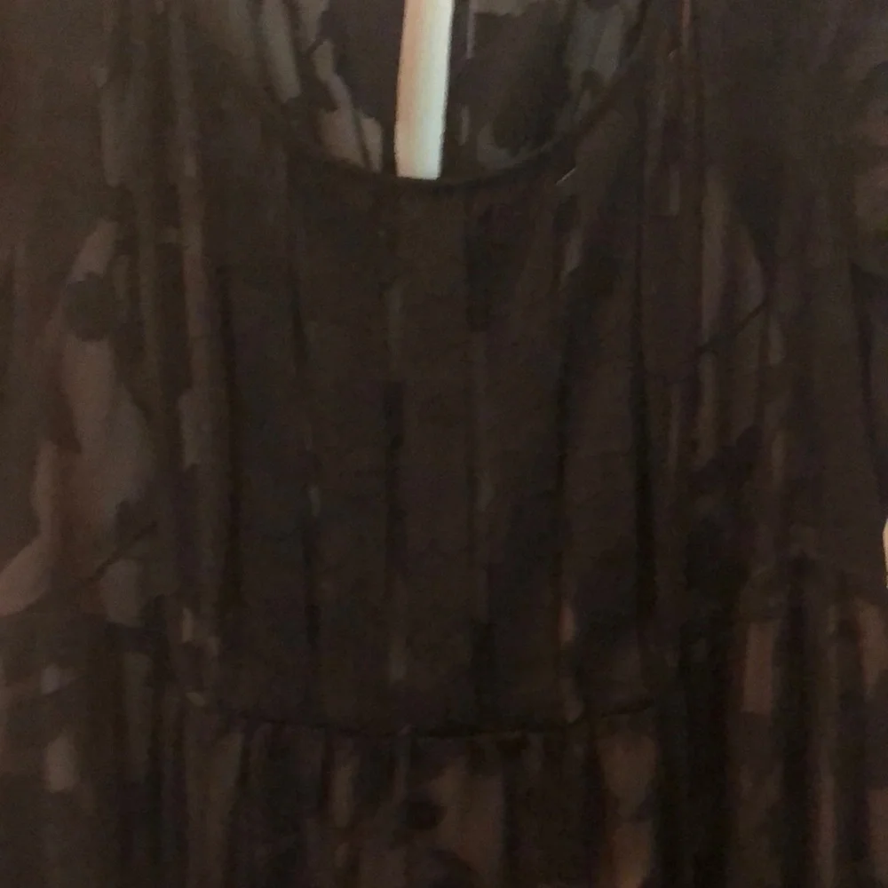Torrid Black Floral Midi Dress - Picture 2 of 8